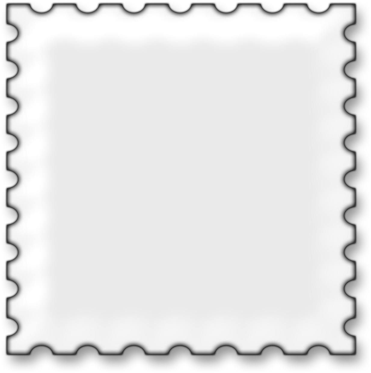 Postage Stamp Picture Frame Clip Art - Stamp Frame Png (1300x1300)