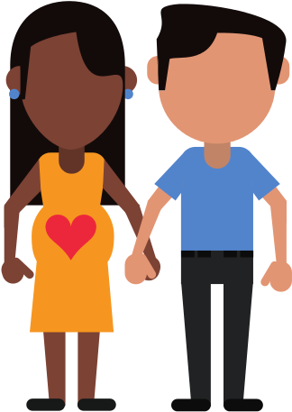 Happy Couple Relationship - Vector Graphics (550x550)