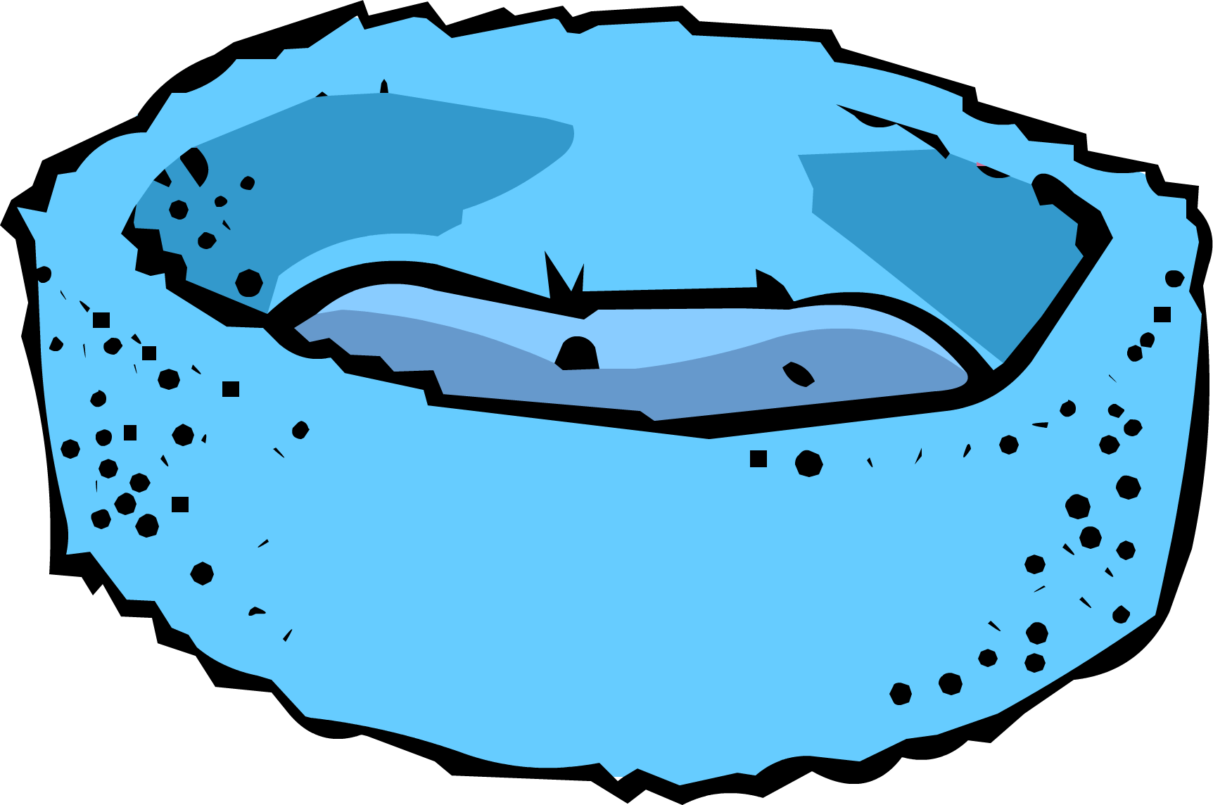 Blue Bed - Club Penguin Puffle Bed (1724x1144)