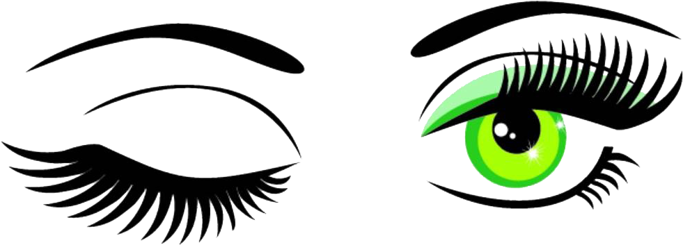 Wink Eye Scalable Vector Graphics Clip Art - Vector Eye Png (1000x399)