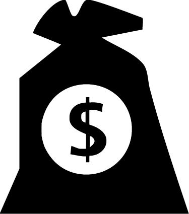 My Money Bag Vector - Money Png Vcetor (375x425)