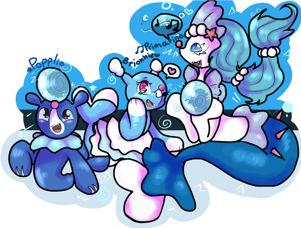 Popplio Evaluations By Rainbow-draws - Cartoon (1024x768)