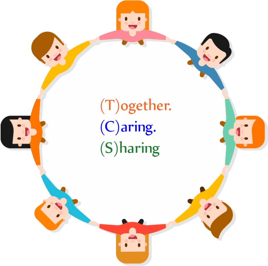 Together Caring Sharing - Don T Give Up Great Things Take Time (1024x1024)