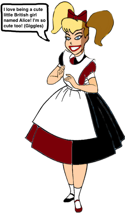 Harley Quinn In Wonderland By Darthranner83 - Alice And Harley Quinn (500x701)