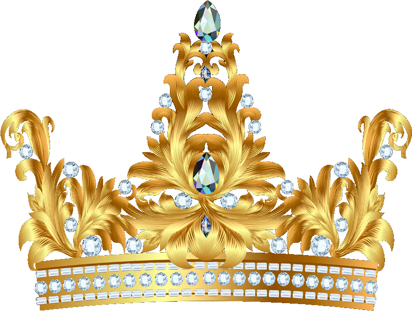 La Corona De La Reina Elizabeth, La Reina Madre Clip - Gold Princess Crown Png (1000x806)