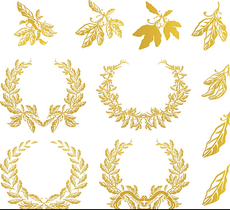 La Corona De Laurel Euclidiana Del Vector De Ilustración - Laurel Wreath Vector (800x731)