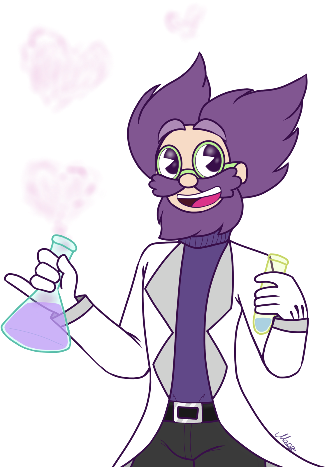 Cuphead Dr Kahl Werner Werman Labrat Ship I Tried To - Scientist (1280x1612)