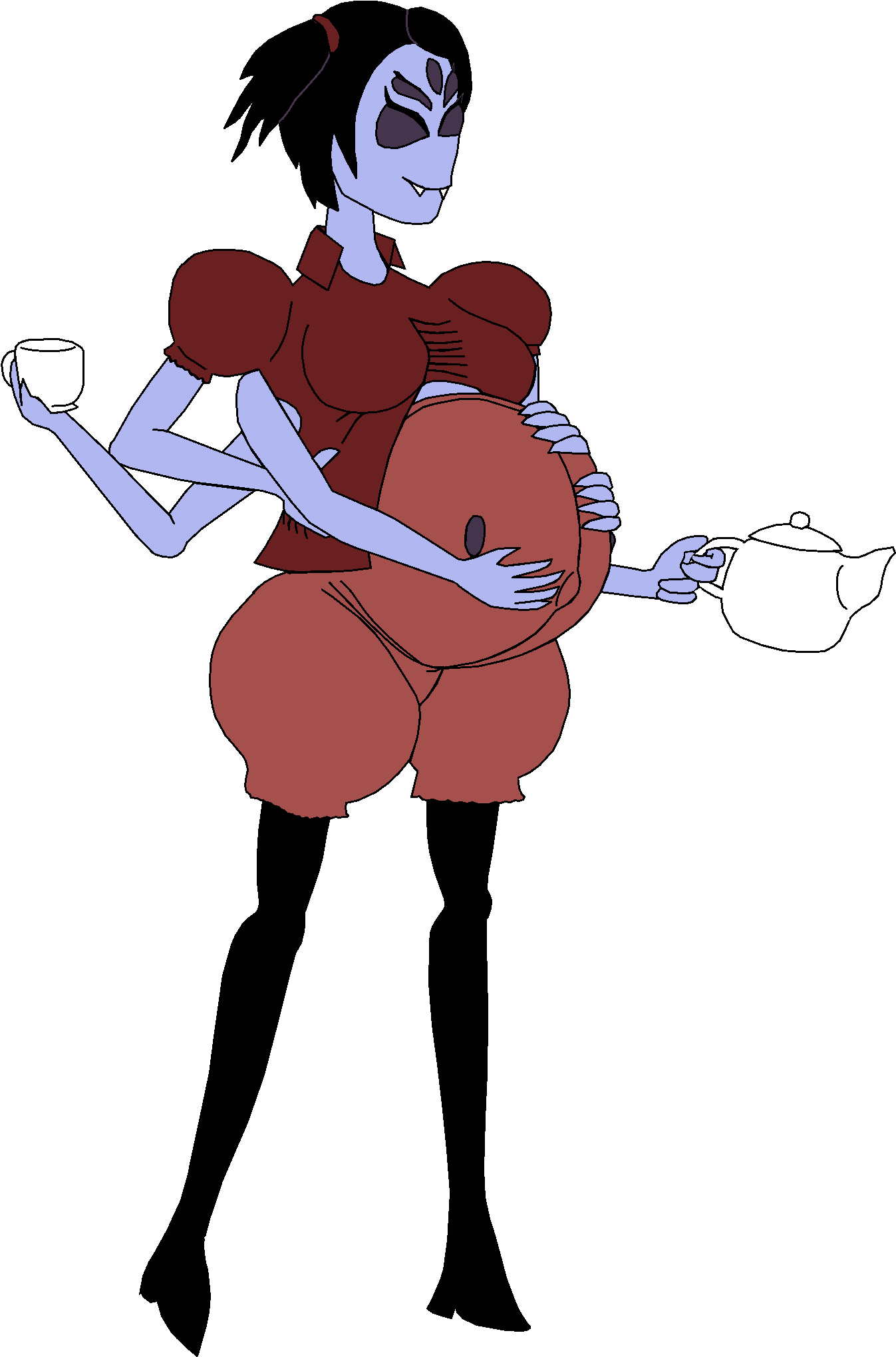 Mother Muffet - Deviantart Pregnant Muffet (1520x2160)