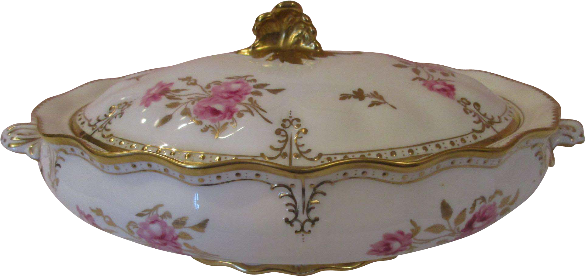 Magnificent 13' Royal Crown Derby Covered Serving Dish - Ceramic (1923x1923)