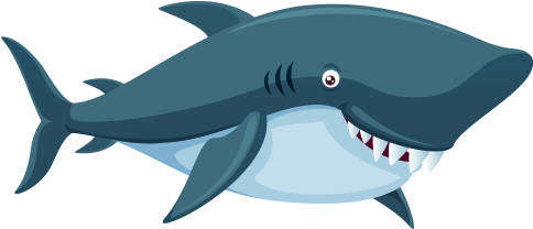Tiger Shark Free Content Clip Art - Fishes Cartoon Png (500x500)