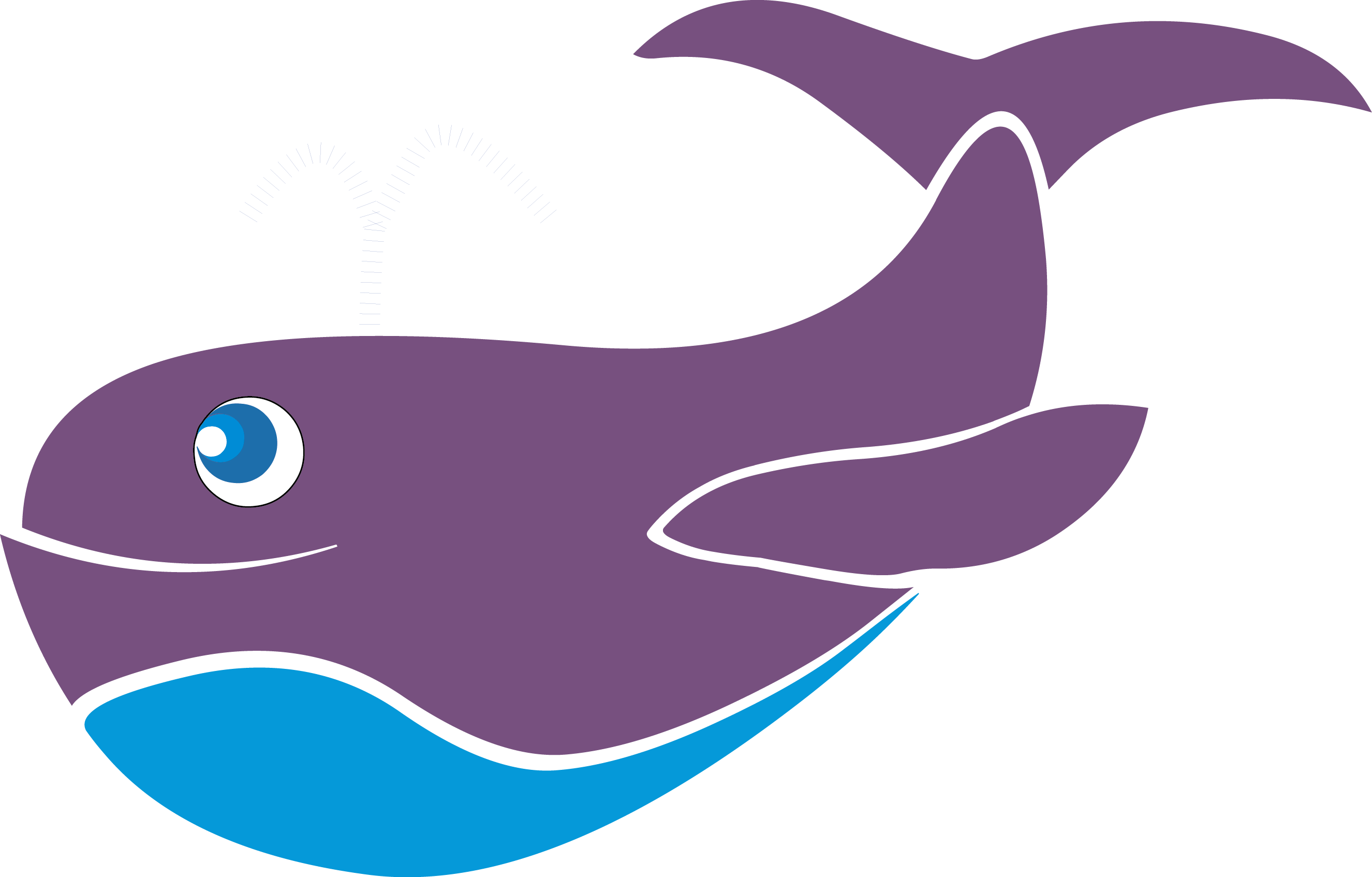 Dolphin Shark Clip Art - Dolphin Shark Clip Art (2651x1694)
