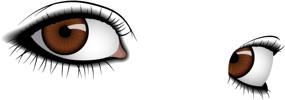 Piano Transparent Png Sticker - Beautiful Eye Png (599x203)