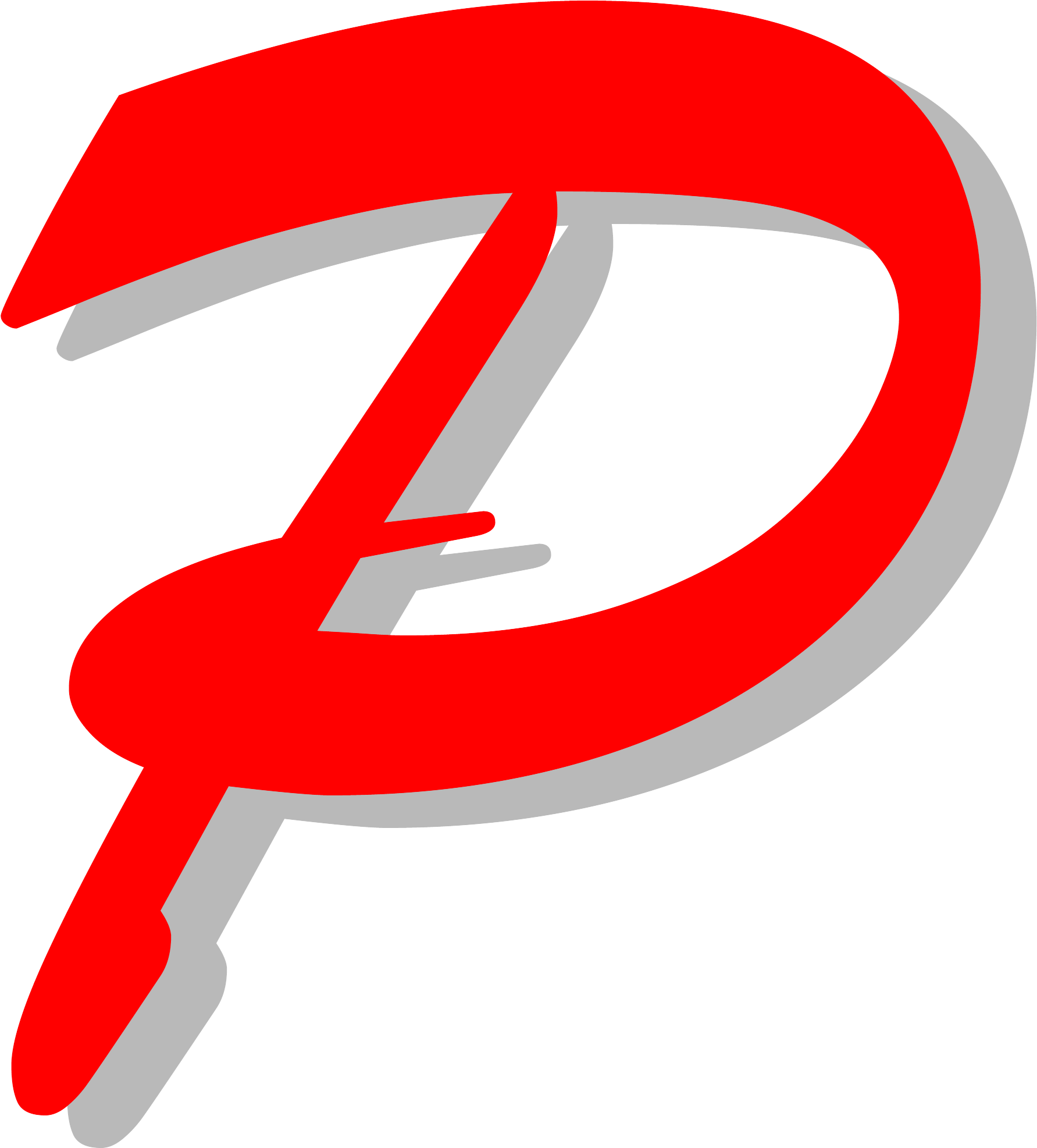 Philosophy Clipart Transparent - P Red (2000x2000)