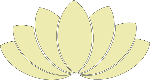 Cream Lotus Clipart Clip Art At Clker - Vehicle Mat (600x319)