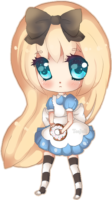By Azaleee - Alice In Wonderland Chibi (430x764)
