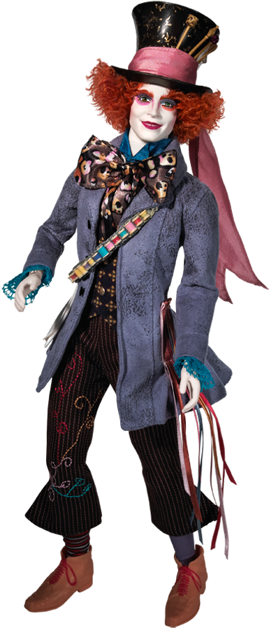 The Mad Hatter Mad Hatter Doll Red Queen Barbie - Alice In Wonderland Hatter (640x950)