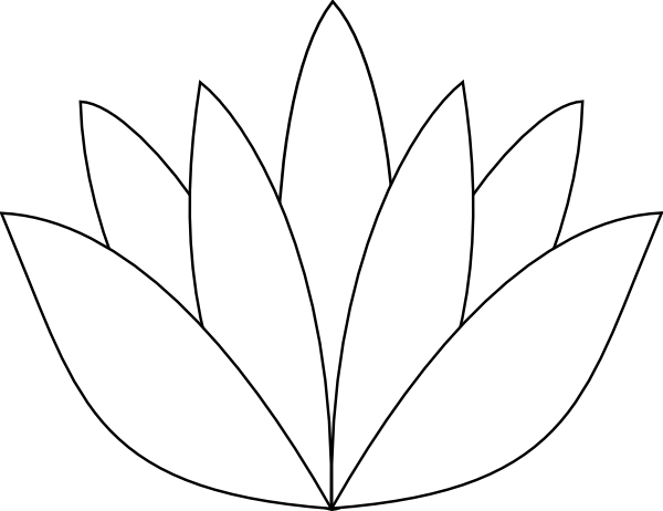 Lotus Svg Clip Arts 600 X 462 Px - Clip Art Of Olu Flower (600x462)