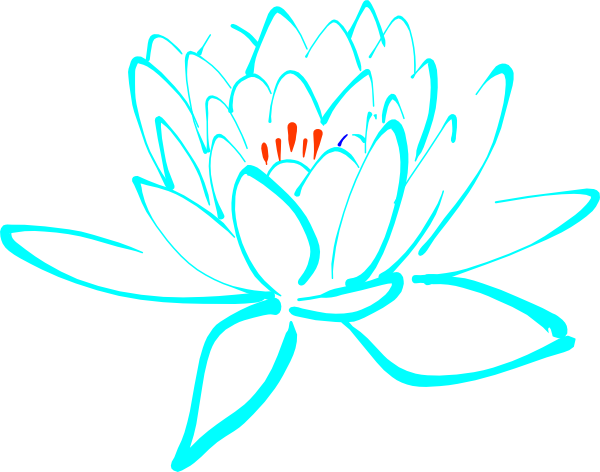 How To Set Use Blue-orange Lotus Svg Vector - Happy Birthday Lotus Flower (600x472)