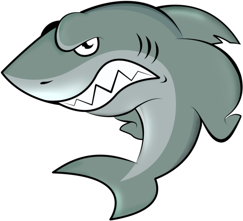Shark 3 By Eliecer2929 - Angry Cartoon Shark (898x889)