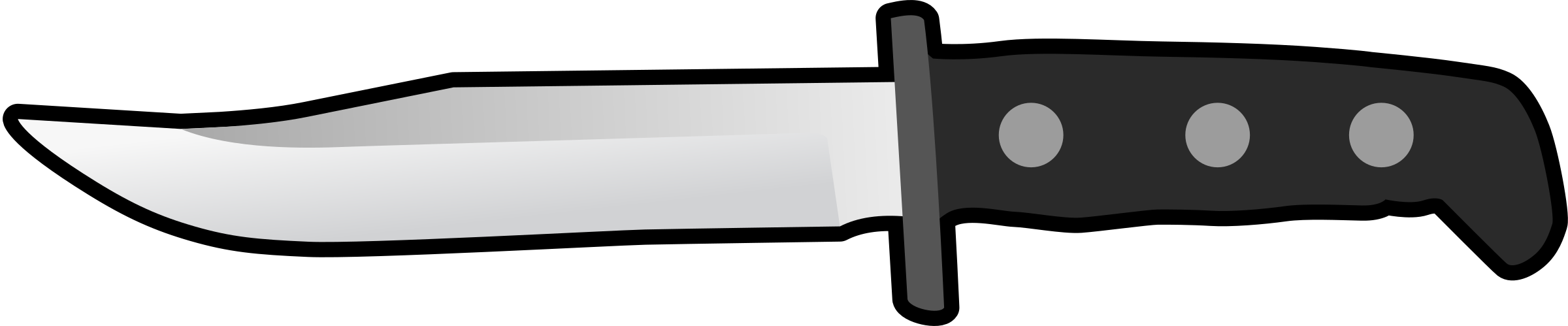 Big Image - Knife Clipart (2400x499)
