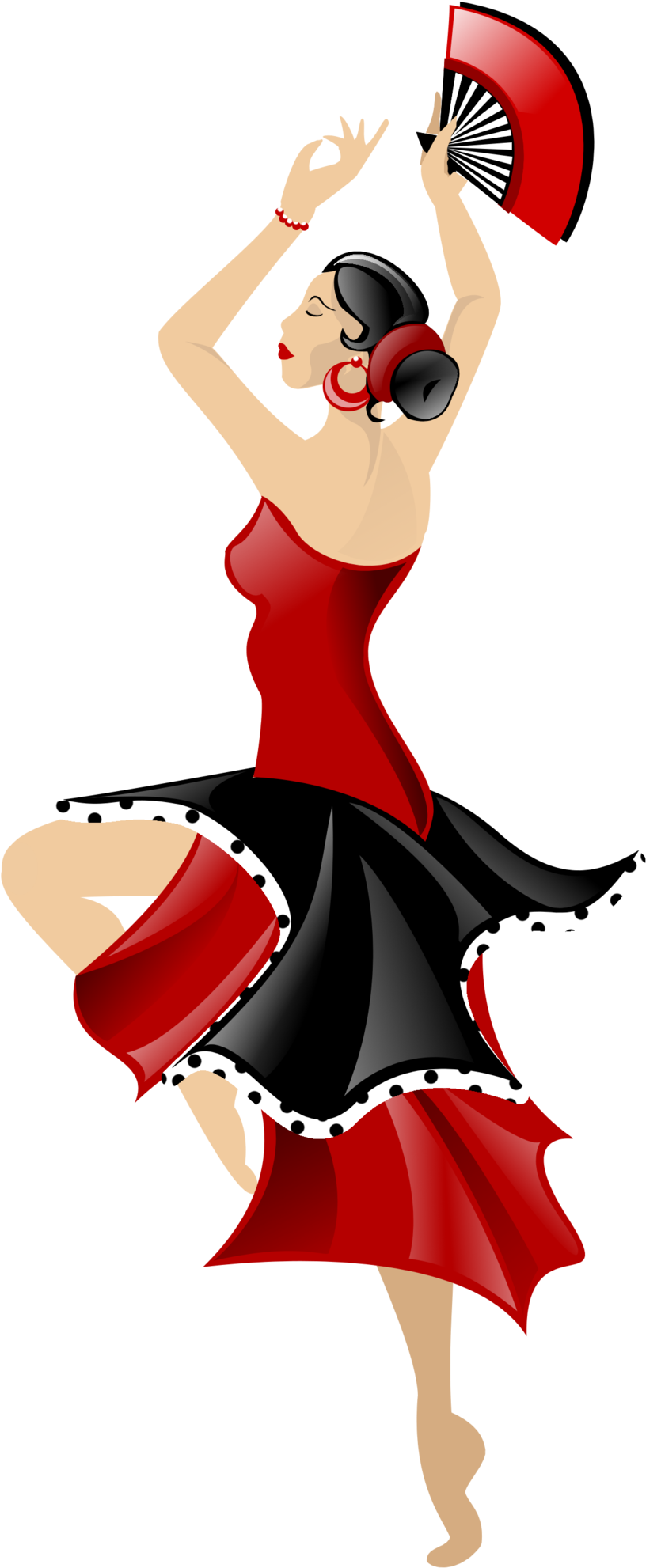 Spain Flamenco Dancers Clipart - Flamenco Dancer Png (1600x2282)