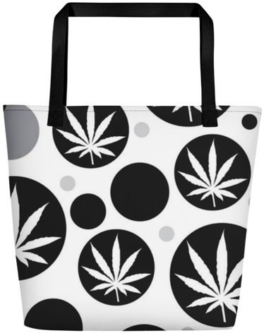 Bubbleweed Beach Bag - Marijuana Leaf Olive Coaster Set (500x500)