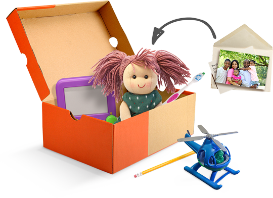 Step 1 - " - Toys In Shoe Box (540x392)