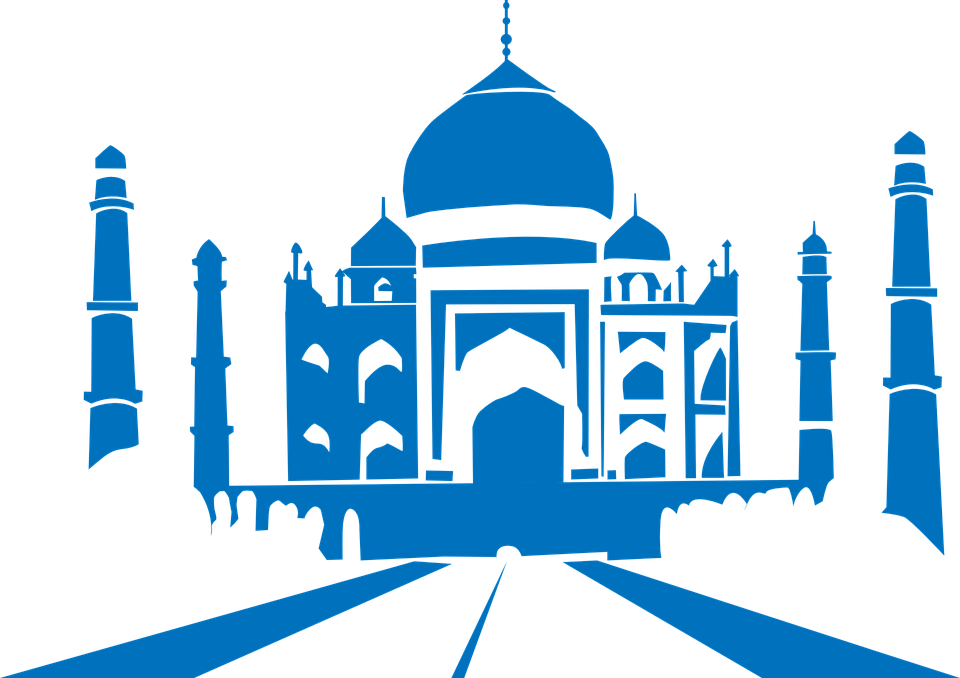 Taj Mahal Clipart Animated - Taj Mahal Transparent Background (960x678)
