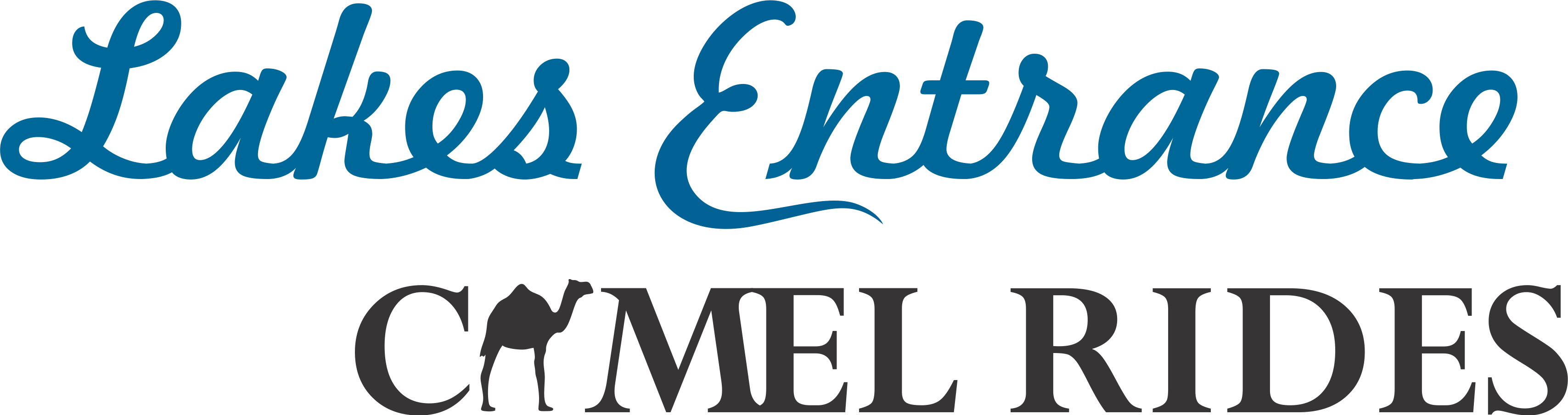 Lakes Entrance Camel Rides - Arabian Camel (3415x904)