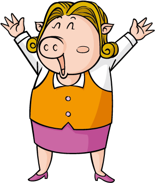 Domestic Pig Mother Cartoon - Mummy Pig (721x406)