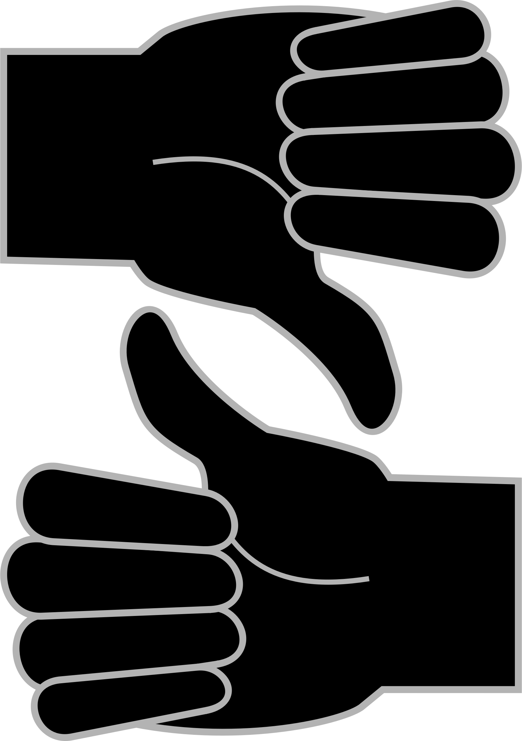 Big Image - Black Thumbs Up And Down (1690x2400)