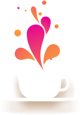 Vector Fashion Tea Cup Colourful Logo Download - Fashion (389x346)