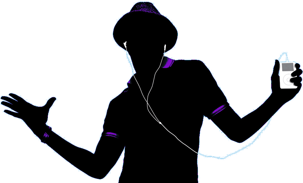 Relevant Youth Ministry - Silhouette Png Girl Listening To Music (1000x675)