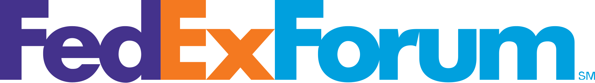 Open - Fedex Forum Logo Png (2000x282)