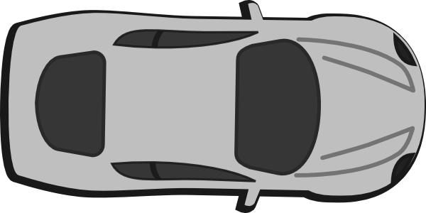 Royalty Free Art Red Car Top View 0d Clip Art At Clker - Top View Of Car Vector (600x300)