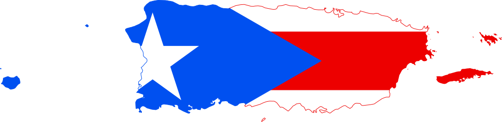 Usa Map Vector With File Flag Map Of Puerto Rico On - Puerto Rico Flag Map (1200x293)