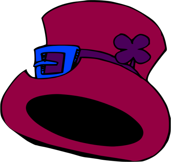 Crazy Hat Cartoon - Irish Hat (600x570)