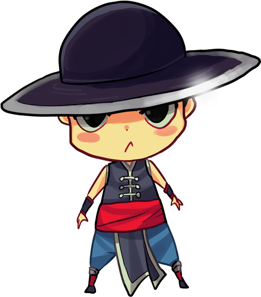 Captain Hat-ass - Chibi Mortal Kombat Png (585x700)