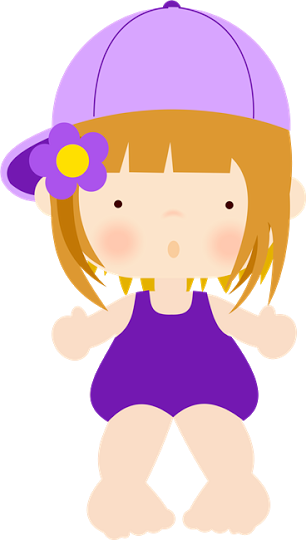 Cards - Girl Pool Party Deseenho (306x540)