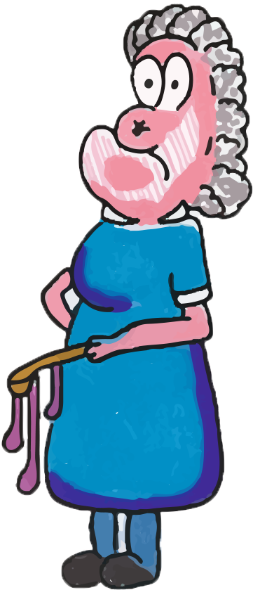 The Scary Lunch Lady - Cartoon (900x1200)