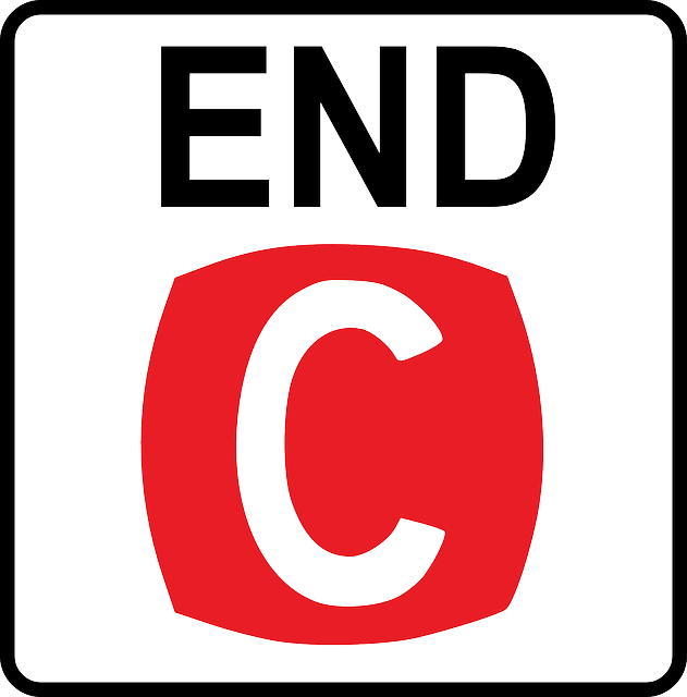 End Sign, Road, Street, Clearway, Ends, End - Road (631x640)
