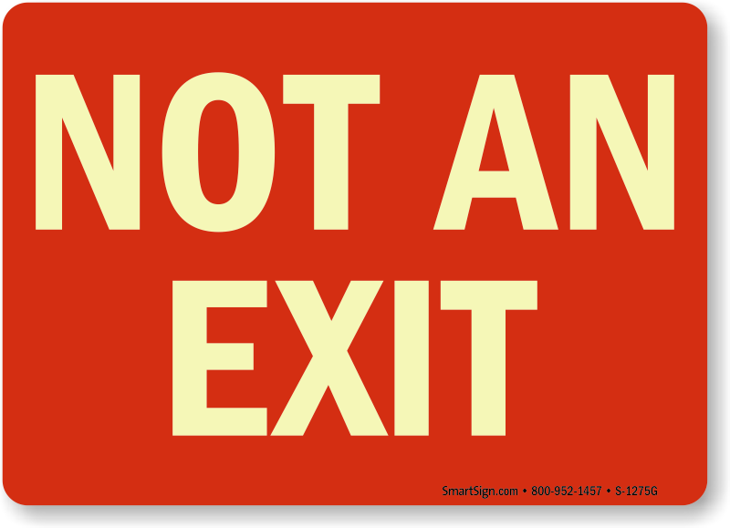 This is not an exit