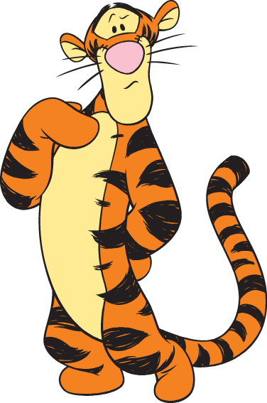 Tigger Bouncing Silhouette - Winnie The Pooh Tigger Clipart (376x567)
