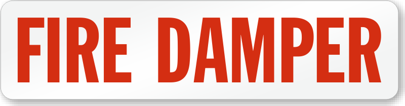Fire Damper Sign - Entrance Sign (800x211)