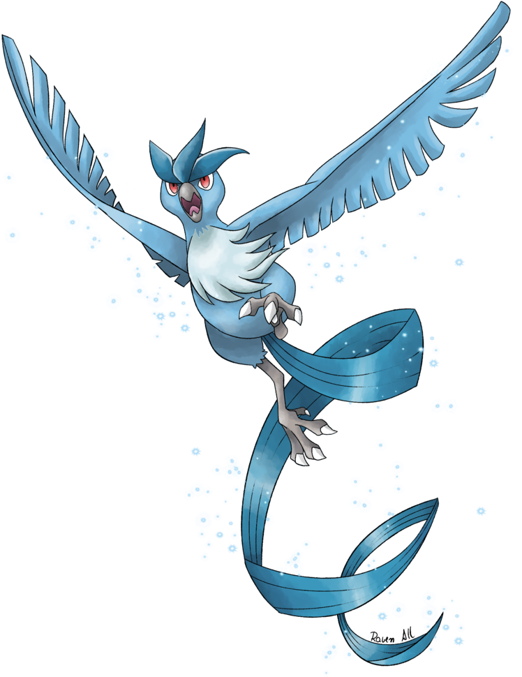 Articuno's Flight By Allocen - Articuno (800x984)