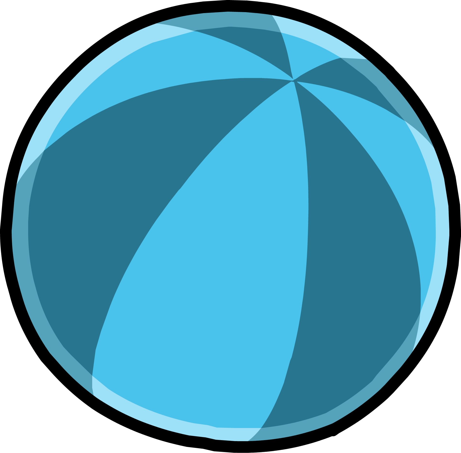 Beach Party Ball Icon - Club Penguin Entertainment Inc (1900x1867)