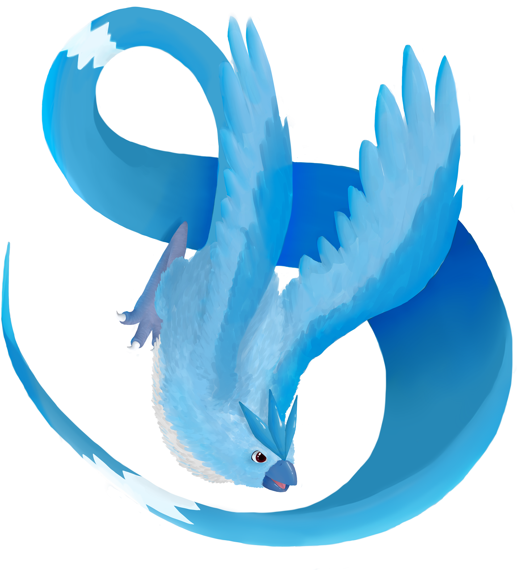 This Is A Digital Illustration Created With Paint Tool - Articunol Png (1920x1920)