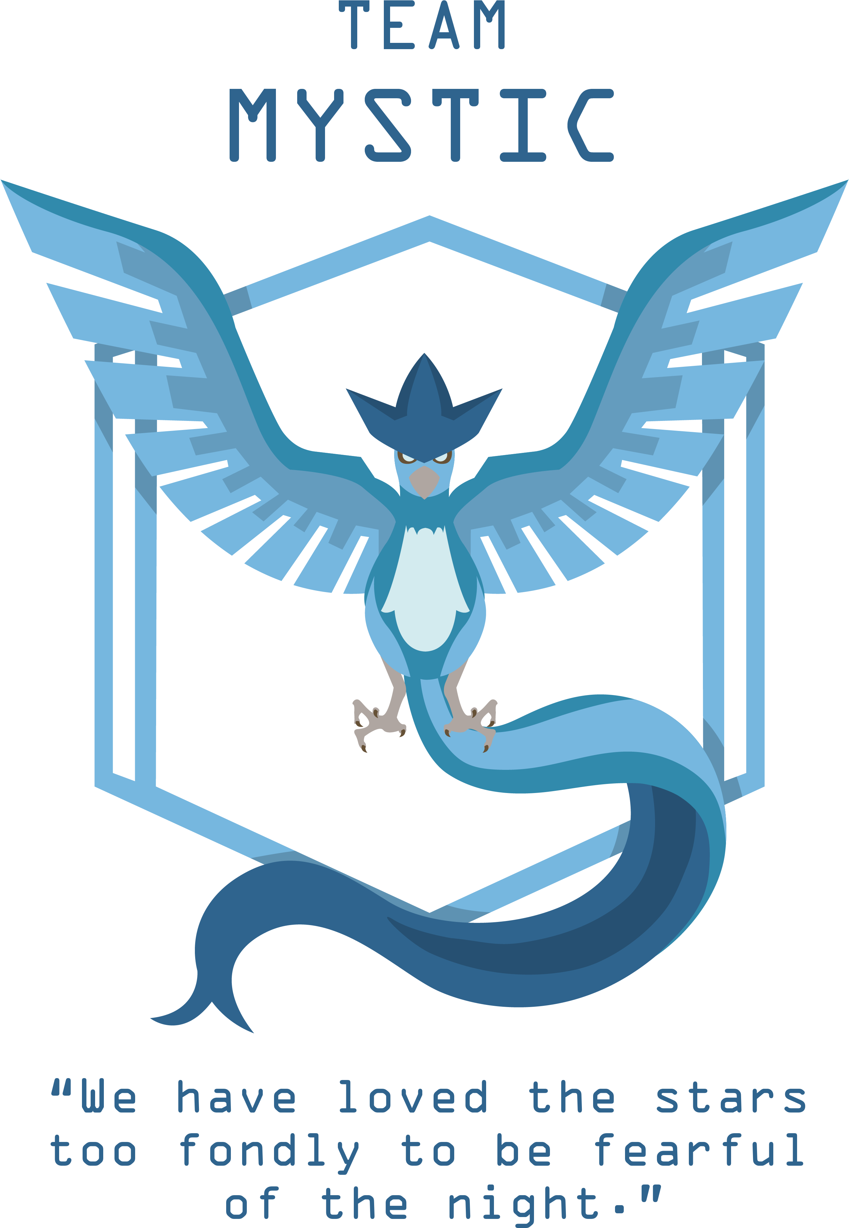 Team Mystic - Articuno - - Pokemon Go Team Mystic Quote (3402x4087)