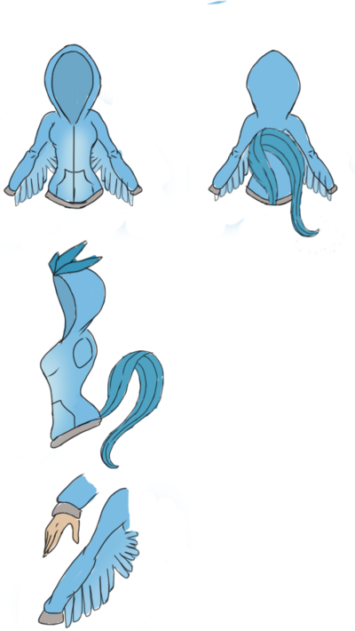 Articuno Hoodie Design By Splash The Magikarp - Articuno Hoodie Design By Splash The Magikarp (400x710)
