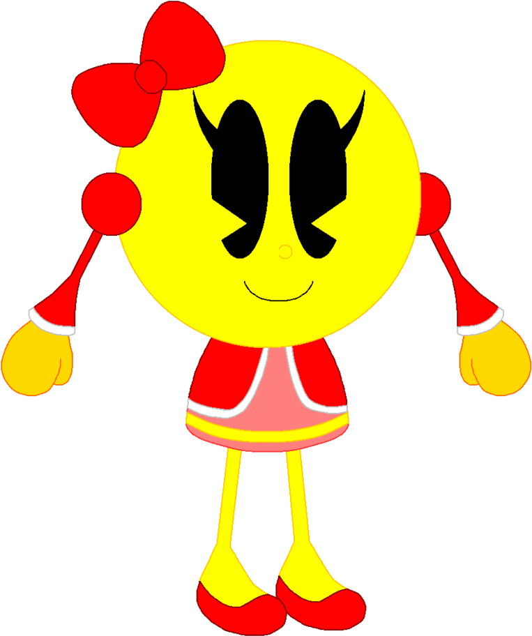 So Bored I Wanted To Give Ms Pac-man A Cute Dress By - Ms. Pac-man (842x949)